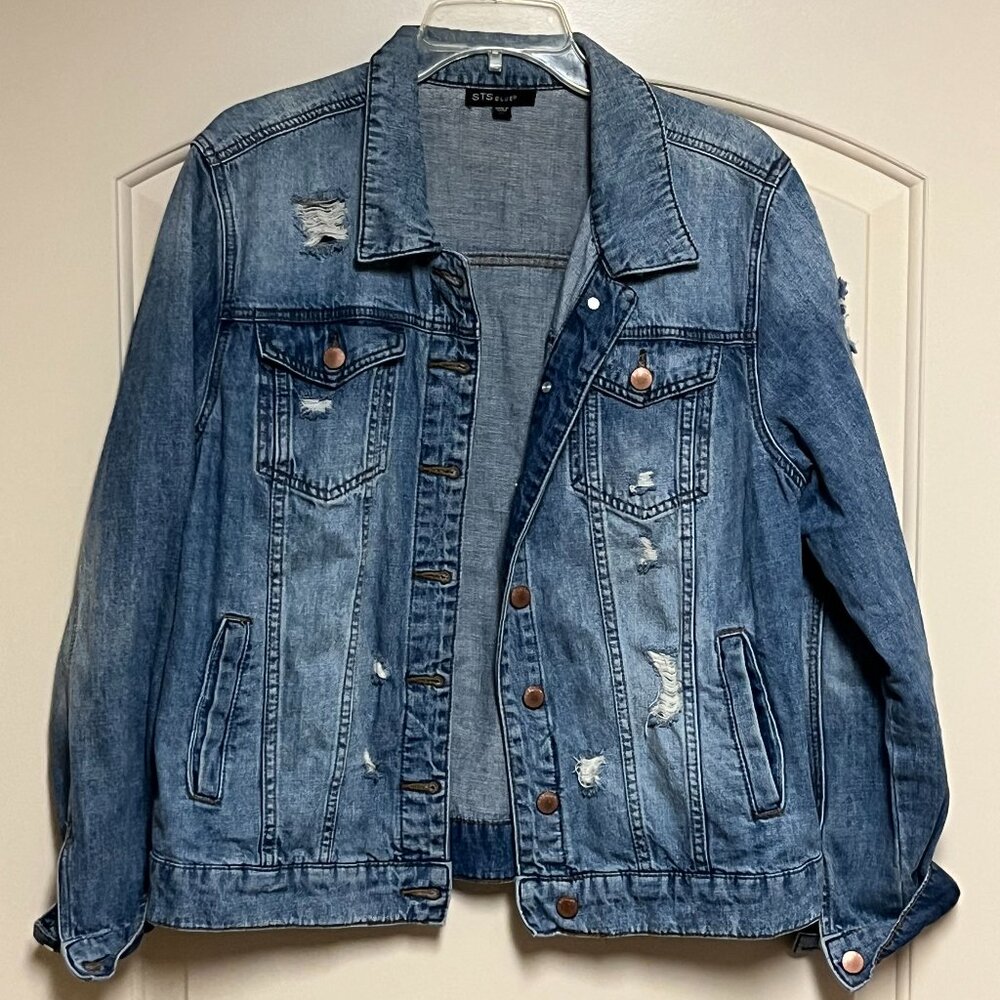 STS Blue Women's Jean Jacket Size L